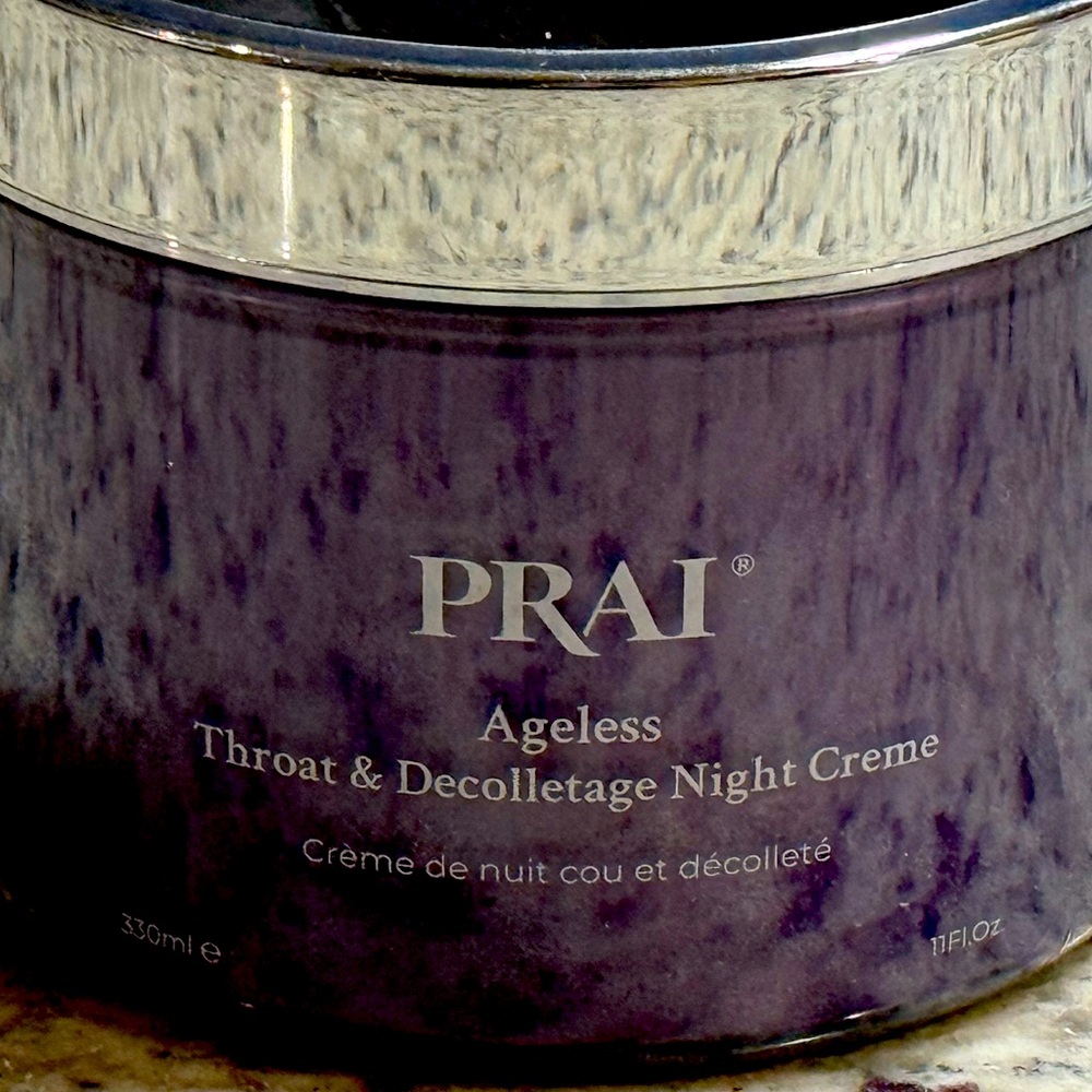PRAI AGELESS THROAT & DÉCOLLETAGE NIGHT CREME. 11 OZ. NEW IN SEALED PACKAGING